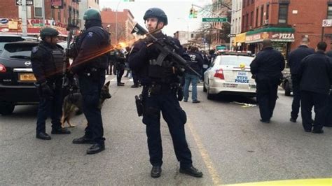 Gunman Kills Two New York Police Officers Bbc News