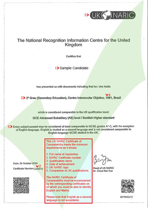 NARIC Certificate of Comparability | ACW - Website