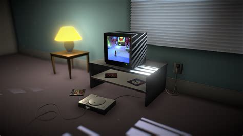 Ps1 Room Retro Download Free 3d Model By Hessamghani