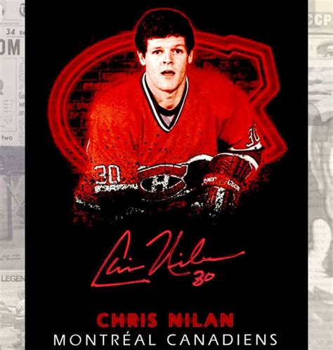 Chris Nilan Montreal Canadiens Autographed 8×10 – jlbsportrarities