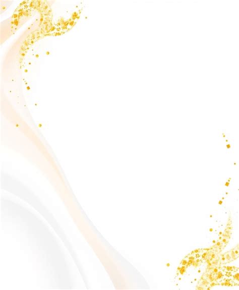 Fundo Branco Abstrato Brilho Dourado E Linhas Curvas Imagem