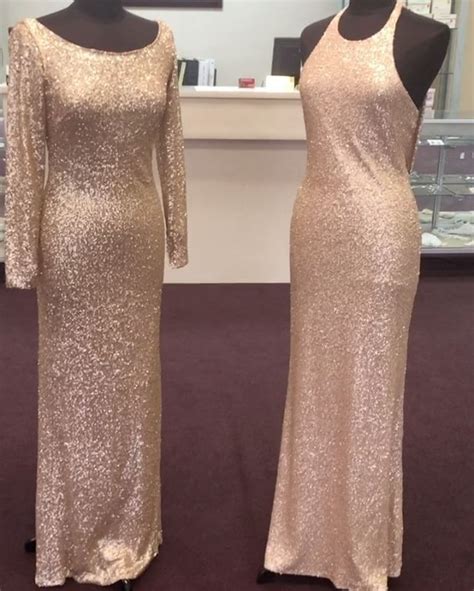 Brand New Sorella Vita Modern Metallic Dresses In Stock Perfect For