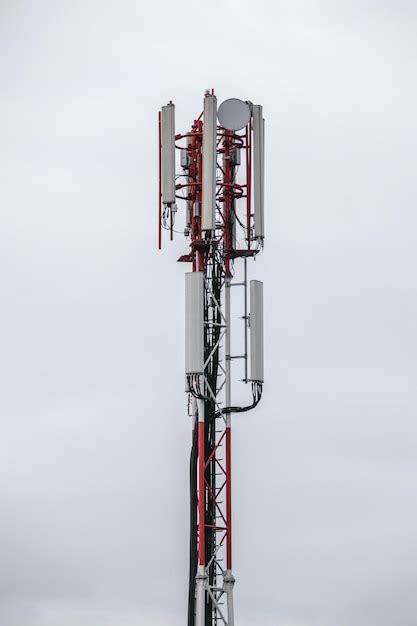 premium photo mobile phone  internet cell tower
