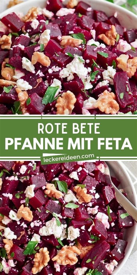 Rote Bete Pfanne Mit Feta Quick Dips