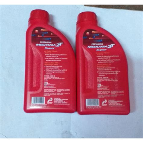 Jual OLI SAMPING MOTOR 2Tak PERTAMINA MESRANIA SUPER 2T SAE 20 1000ml