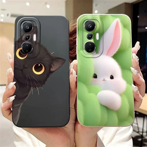 For Infinix Hot 20S 20i Cute Rabbit Cat Cartoon Phone Case For Infinix