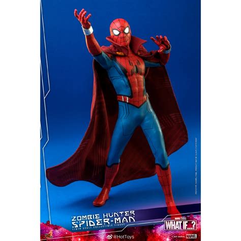 Action Figure Homem Aranha Zumbi Zombie Hunter Spider Man What If TMS Escala Hot