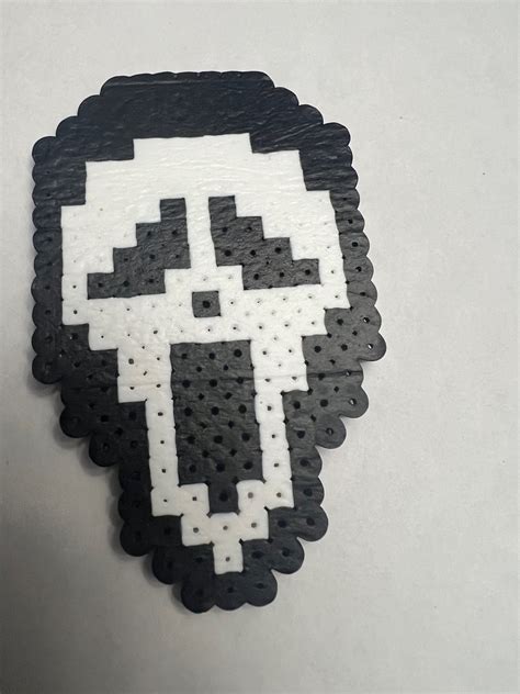 Ghost Face Perler Bead Design Etsy