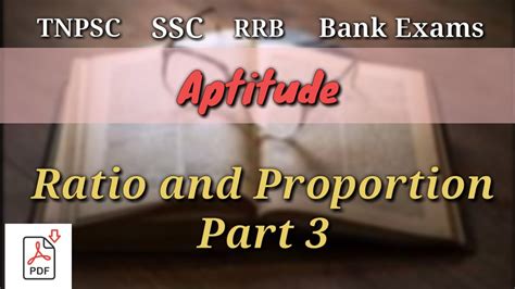 Aptitude Ratio And Proportion Part Achieve Your Dreams Youtube