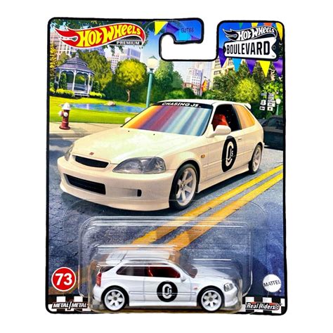 Genuine Hot Wheels Premium Boulevard Honda Civic Type R EK Model