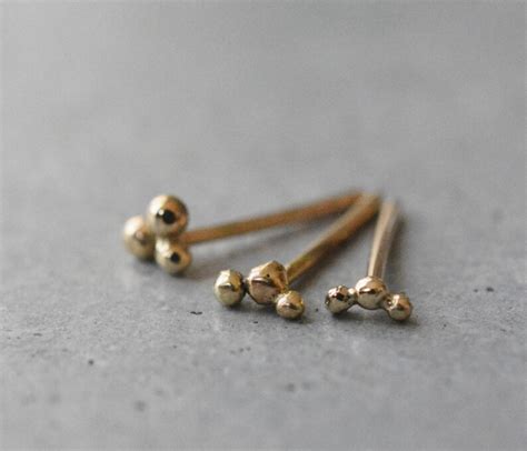 Solid Gold Stud Earrings 14k Gold Stud Earrings 14k Tiny - Etsy