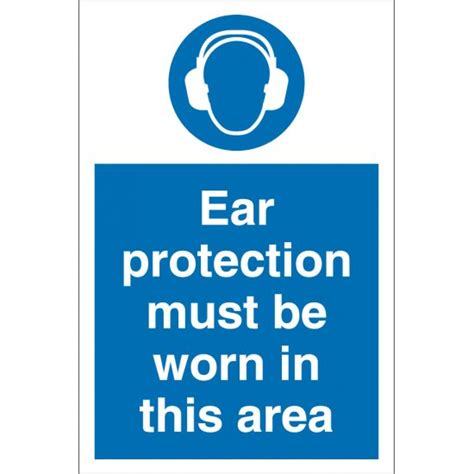 Ear Protection Must Be Worn In This Area Signs From Key Signs Uk