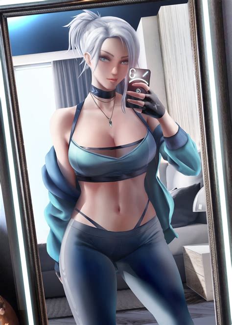 Jett Taking A Selfie In Yoga Pants [valorant] R Thicc Anime