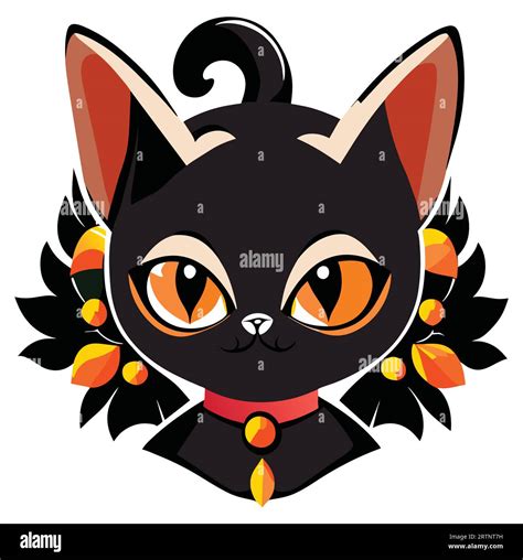 Obtener Escalofr Os Con Este Vector De Gato Negro Espeluznante