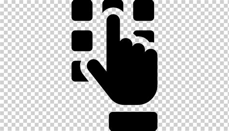 Iconos De La Computadora Gesto Clave Dedo Icono Secreto Texto Mano