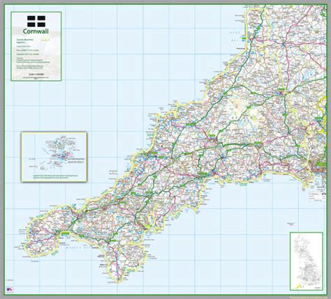 Cornwall County Map | I Love Maps