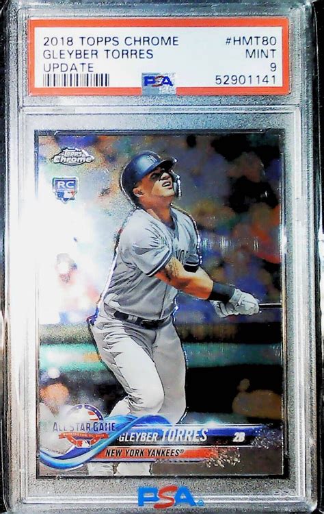 Topps Chrome Gleyber Torres Hmt Update Psa Ebay