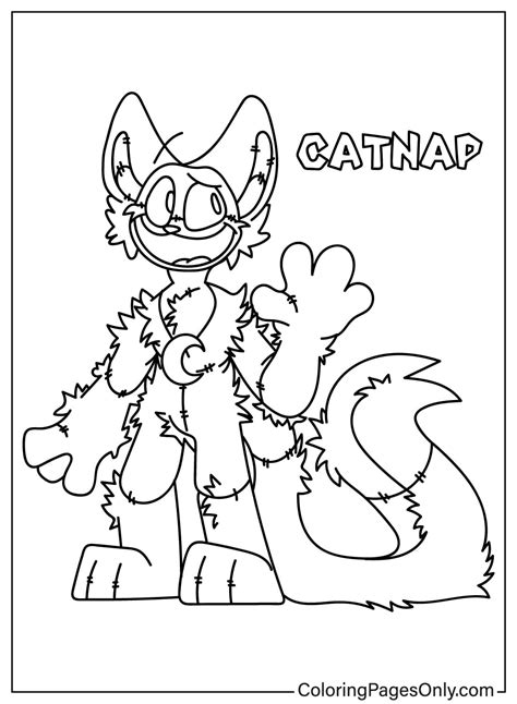 CatNap Coloring Page Free Printable Coloring Pages