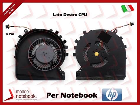 Ventola Fan CPU HP 15 DK TPN C141 LATO DESTRO CPU Ricambi Hp