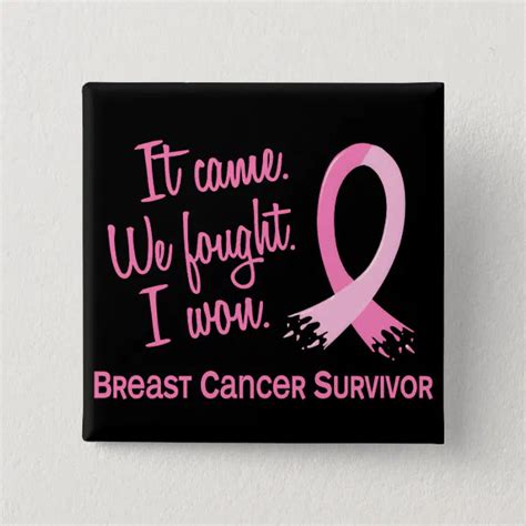 Survivor 11 Breast Cancer Pinback Button Zazzle