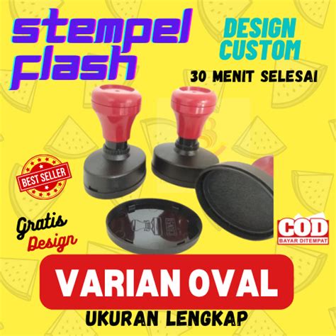 Jual Stempel Stempel Custom Stempel Otomatis Stempel Oval Shopee