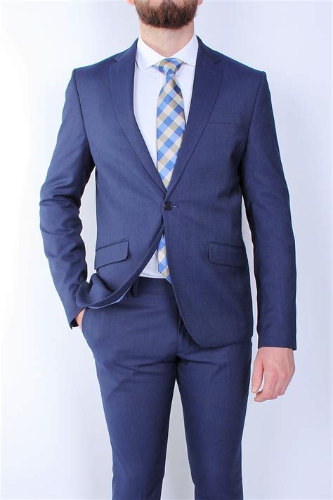 Traje Selinac De Hombre Azul Moderno Azul Selinac Elites Moda Hombre