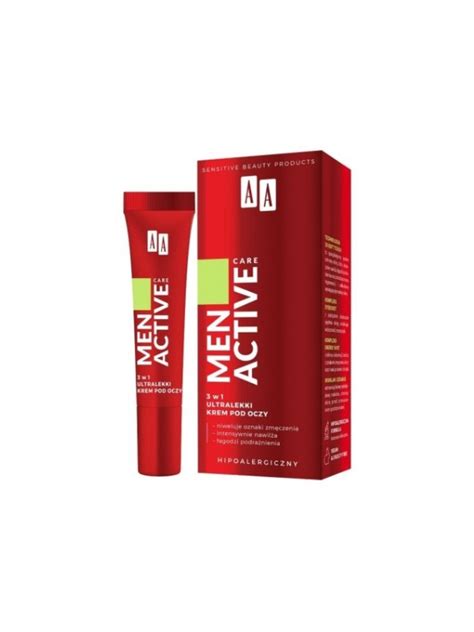 AA Men Active Care 3in1 ultralichte Oogcrème 15 ml