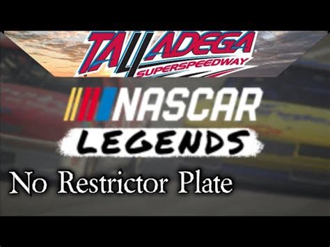 TALLADEGA WITH OUT RESTRICTOR PLATES Iracing Legends YouTube