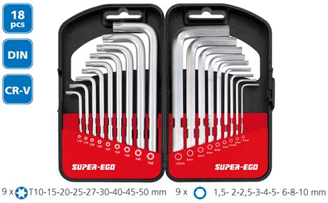 Набор шестигранников и TORX ключей SUPER-EGO купить по выгодной цене с ...