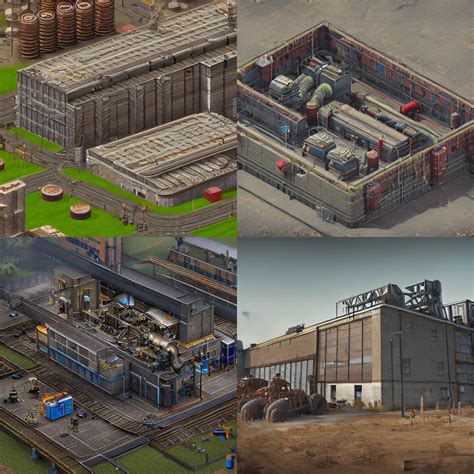 Factory Building From Factorio Highly Detailed Stable Diffusion