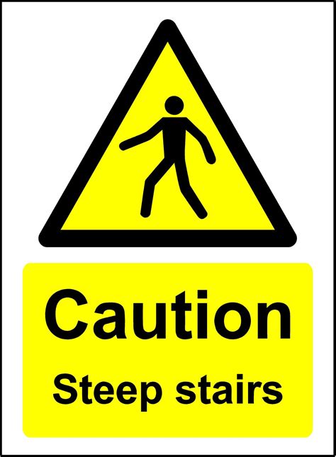 Caution Stairs Sign