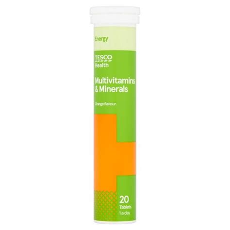 Tesco Health Multivitamins Minerals Orange Flavour Tablets Erange Lk