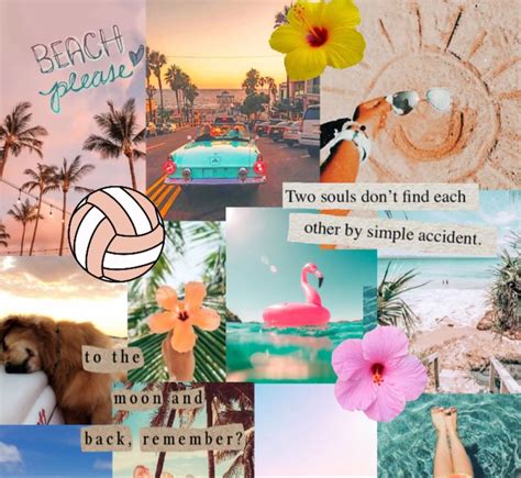 Aesthetic beach collage!