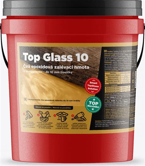 TopStone TopGlass 10 epoxidová zalévací hmota 1 25 kg čirá od 360 Kč