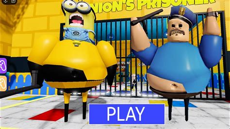 MINIONS BARRY S PRISON RUN SCARY OBBY Full Gameplay Roblox YouTube