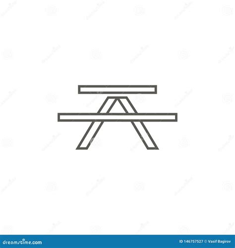 Bench Vector Icon Simple Element Illustration From Map And Navigation