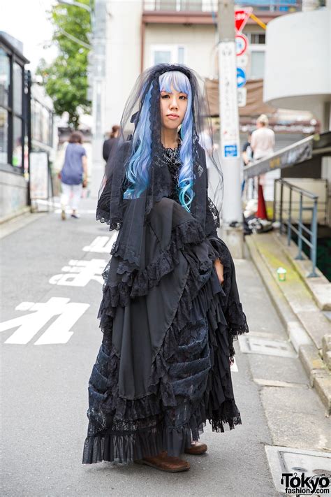 Harajuku Gothic Lolita In Dangerous Nude Black Peace Now Nude Sox Tokyo Fashion