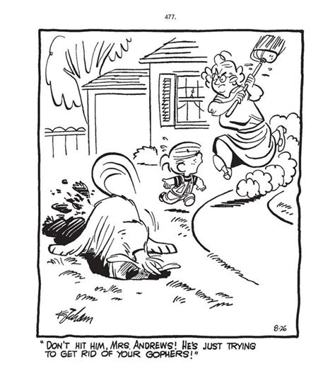 Dennis The Menace By Hank Ketcham Dennis The Menace Cartoon Dennis