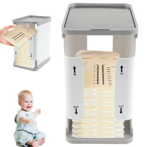 Evjurcn Breastmilk Freezer Organizer, 1700ml Breast Milk Storage Tower
