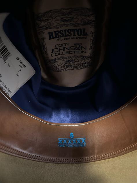 Real or fake Resisitol Cody Johnson cowboy hat : r/CowboyHats