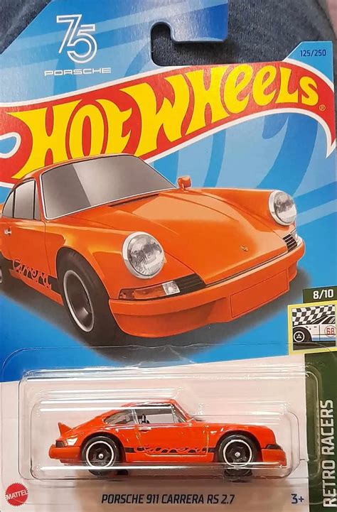 Embalagem Danificada Hot Wheels Retro Racers Porsche Carrera Rs