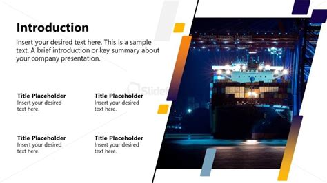 Introduction Slide Logistics Presentation Template Slidemodel