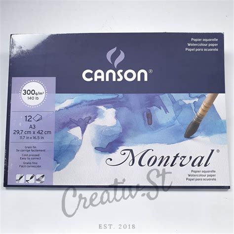 Canson Montval A3 Watercolor Paper 12 Sheet 300 Gsm Watercolor Paper