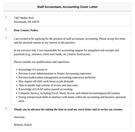 Staff Accountant Accounting Cover Letter Velvet Jobs