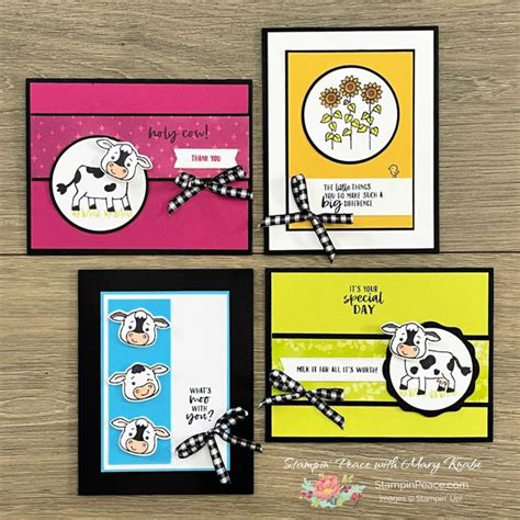 Cutest Cows Class To Go In 2024 Cute Cows Stampin Up Cards Stampin Up