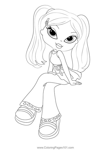 Bratz Princess Sasha Coloring Page Printable For Girls Porn Sex Picture