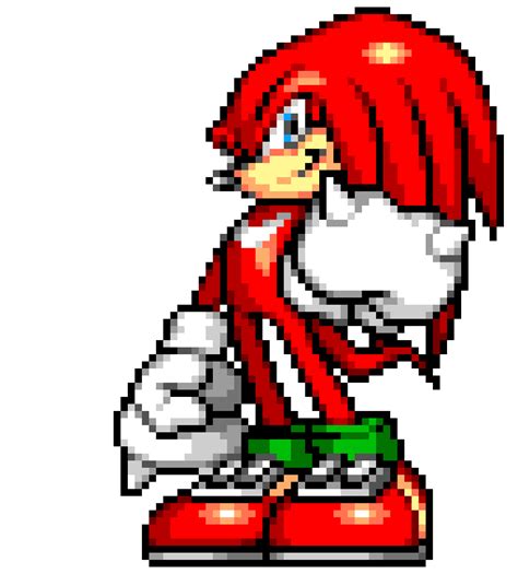 No Thoughts Knuckles Only — Some Sonic Advance 1 Sprites Upscaled 10x