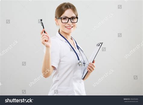 Attractive Nurse Brown Hair Nude Make Stock Photo Shutterstock