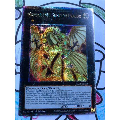 Yugioh Card Tcg Number Numeron Dragon Ra En Quarter