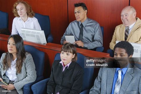 Members Of Diverse Jury In A Federal Court High Res Stock Photo Getty